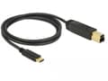 Pikkukuva 3 / 5: DeLOCK USB-C - USB-B -kaapeli - USB3.1 Gen 2 - jopa 3A / musta - 1 metri