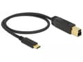 Pikkukuva 5 / 5: DeLOCK USB-C - USB-B -kaapeli - USB3.1 Gen 2 - jopa 3A / musta - 1 metri