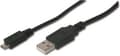 Miniatyrbild 3 av 3: Digitus Usb 2.0-anslutningskabel [1X Usb-A 2.0-kontakt - 1X Micro-Usb 2.0 B-kontakt] 1 M Svart