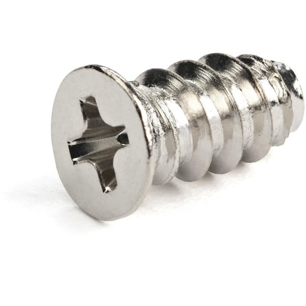 StarTech 50-Pack M5-skruer, 10 mm lange computer-/pc-kabinet blæserskruer, selvskærende computerkabinet Ventilatormonteringsskruer, Phillips/fladt hov