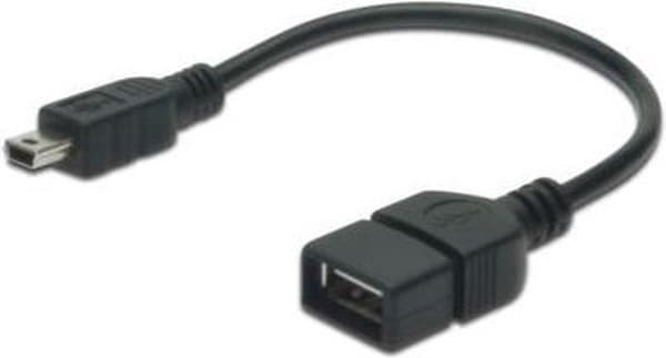 ASSMANN Elektroniska kabeladaptrar/reducerare USB 2.0 OTG 0.2m