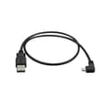 Miniatyrbild 3 av 4: 0 5 m mikro-USB laddnings- och synkroniseringskabel M/M - högervinkel mikro-USB - 24 AWG