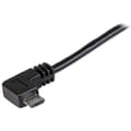 Miniatyrbild 2 av 4: 0 5 m mikro-USB laddnings- och synkroniseringskabel M/M - högervinkel mikro-USB - 24 AWG