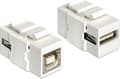 Miniatyrbild 3 av 4: Delock - Keystone Module USB 2.0 A Buchse - USB 2.0 B Buchse