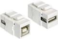 Miniatyrbild 4 av 4: Delock - Keystone Module USB 2.0 A Buchse - USB 2.0 B Buchse