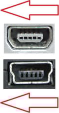 Miniatyrbillede 2 af 4: DeLOCK USB Mini B (m) vinklet til USB-A (f) OTG-adapter - USB2.0 - op til 2A / sort - 0,15 meter