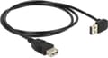 Miniatyrbild 3 av 8: Easy-USB2.0 förlängningskabel USB-A vinklad topp/botten - 1 meter