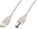 Miniatyrbild 4 av 4: Digitus USB-kabel USB 2.0 USB-A-kontakt, USB-B-kontakt 1,80 m Beige