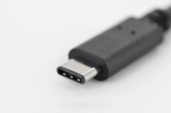 Digitus USB 3.2 Gen 1 (USB 3.0) Adapter [1x USB 3.2 Gen 1-uttag A (USB 3.0) - 1x USB 3.2 Gen 1-kontakt C (USB 3.0)] AK-300315-001-S Rund, Plugg passar