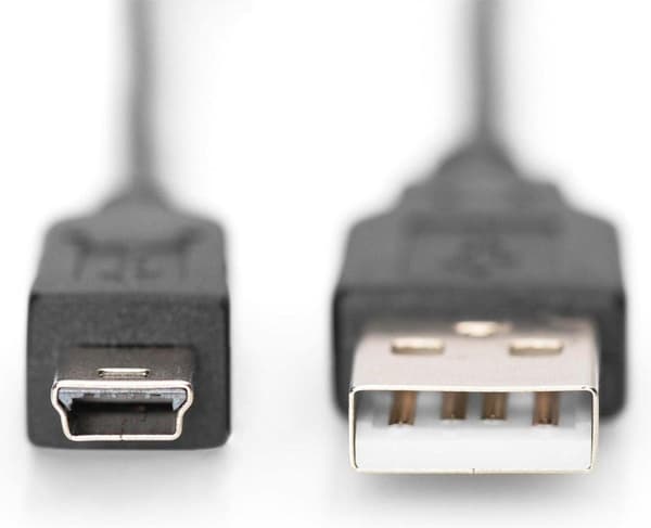 Digitus AK-300130-030-S USB-kabel 3 m USB 2.0 USB A Mini USB B Svart