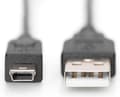 Miniatyrbild 2 av 4: Digitus AK-300130-030-S USB-kabel 3 m USB 2.0 USB A Mini USB B Svart