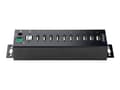 Miniatyrbild 2 av 5: StarTech.com 10-Port Industrial USB 2.0 Hub, Rugged USB Hub w/15kV Air/8kV Contact ESD Level 4 Protection, DIN/Wall/Desk Mountable USB-A Hub, Multipo