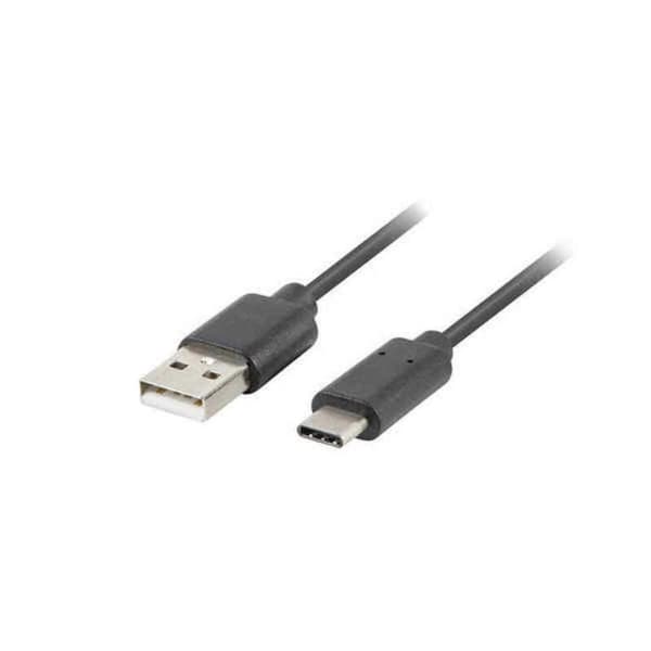 USB 2.0 A til USB C-kabel Lanberg Sort - 1,8 m