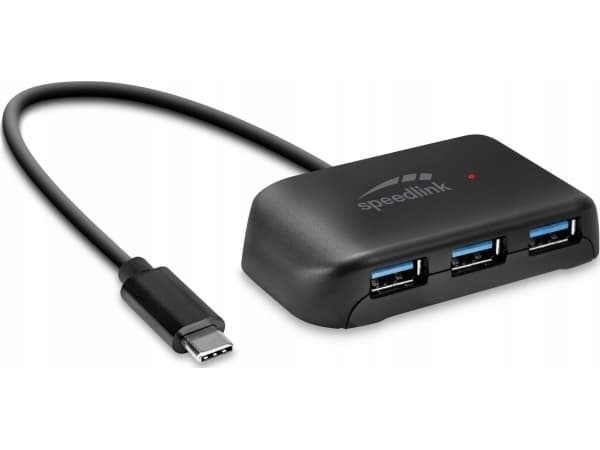 SPEEDLINK SNAPPY EVO, USB 3.2 Gen 1 (3.1 Gen 1) Typ-C, USB 3.2 Gen 1 (3.1 Gen 1) Typ-A, USB 3.2 Gen 1 (3.1 Gen 1) Typ-C, 5000 Mbit/s, Sort, 0,2 m, 80