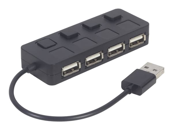 Gembird UHB-U2P4-05 - Hubb - 4 x USB 2.0 - skrivbordsmodell