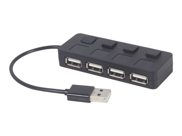 Gembird UHB-U2P4-05 - Hubb - 4 x USB 2.0 - skrivbordsmodell