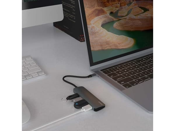 SAVIO Hub USB-C - 4 x USB-A, AK-54