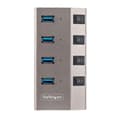 Miniatyrbild 5 av 6: StarTech.com 4-portars självförsörjande USB-C-hubb med individuella på/av-brytare, USB 3.0 5 Gbps expansionshubb med strömförsörjning, stationär/bärba