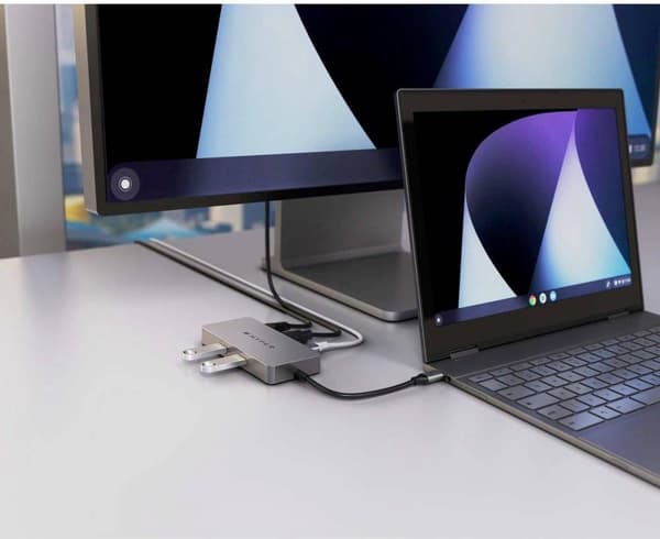HyperDrive Chrome 5-in-1 USB-C Hub - harmaa