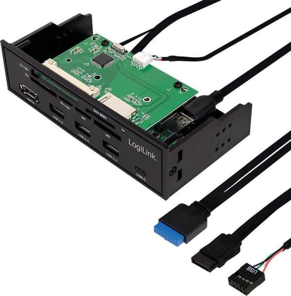 LogiLink UA0341 muistikortinlukija Sisäinen musta SATA