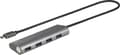 Pikkukuva 3 / 4: Renkforce 4 porttia USB 3.2 Gen 1 hub Alumiinikotelolla Hopea