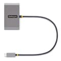 Miniatyrbild 5 av 5: StarTech.com 4-portars USB-C-hubb med 100 W strömförsörjningsladdning, 2x USB-A + 2x USB-C, 5Gbps, USBC-hubb med - 30 cm lång kabel, bärbar bärbar dat