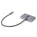 Miniatyrbild 2 av 5: StarTech.com 4-portars USB-C-hubb med 100 W strömförsörjningsladdning, 2x USB-A + 2x USB-C, 5Gbps, USBC-hubb med - 30 cm lång kabel, bärbar bärbar dat