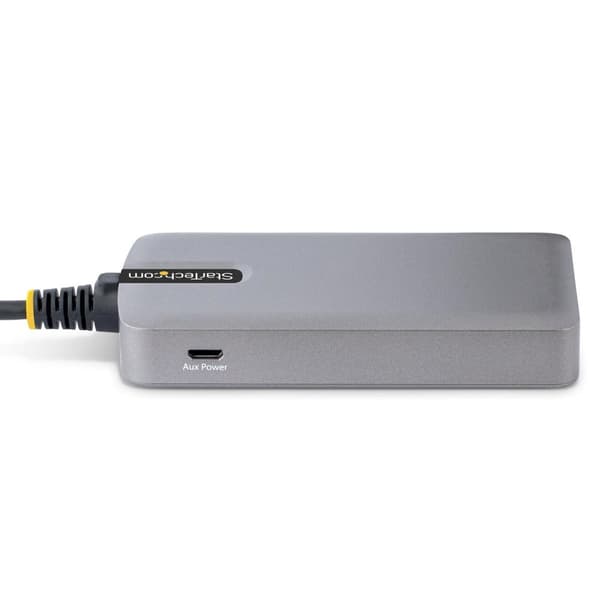 StarTech.com 3-porttinen USB-keskitin Ethernetillä, 3x USB-A-porttia, Gigabit Ethernet RJ45, USB 3.0 5Gbps, väyläkäyttöinen, USB-keskitin GbE:llä ja 1