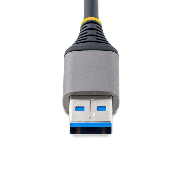 StarTech.com 3-porttinen USB-keskitin Ethernetillä, 3x USB-A-porttia, Gigabit Ethernet RJ45, USB 3.0 5Gbps, väyläkäyttöinen, USB-keskitin GbE:llä ja 1