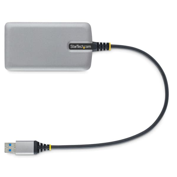 StarTech.com 3-porttinen USB-keskitin Ethernetillä, 3x USB-A-porttia, Gigabit Ethernet RJ45, USB 3.0 5Gbps, väyläkäyttöinen, USB-keskitin GbE:llä ja 1