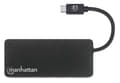 Miniatyrbild 4 av 4: Manhattan USB-C Dock/hubb med kortläsare - portar (x3): USB-A (x3), 5 Gbps (USB 3.2 Gen1 aka USB 3.0), extern strömförsörjning behövs ej, SuperSpeed U