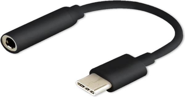 SAVIO USB Type 3.1 C (M) – Jack 3,5 mm (F) Lydadapter Sort AK-35/B