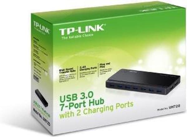 TP-Link UH720 USB 3.2 Gen 1 (3.1 Gen 1) Micro-B 5000 Mbit/s Sort