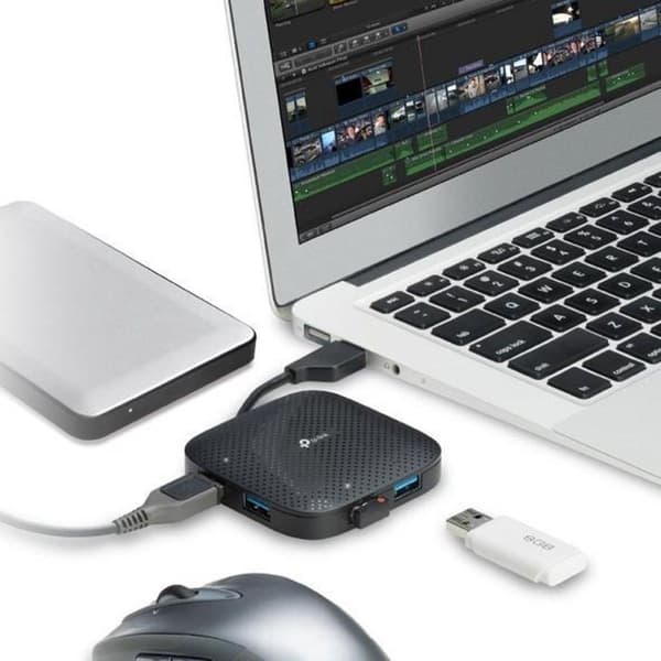 TP-Link UH400 USB 3.2 Gen 1 (3.1 Gen 1) Typ-A 5000 Mbit/s Svart