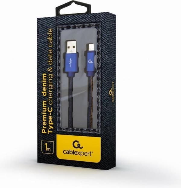 Cablexpert CC-USB2J-AMCM-1M-BL USB-kabel USB 2.0 USB A USB C Blå