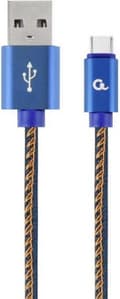 Miniatyrbild 1 av 2: Cablexpert CC-USB2J-AMCM-1M-BL USB-kabel USB 2.0 USB A USB C Blå