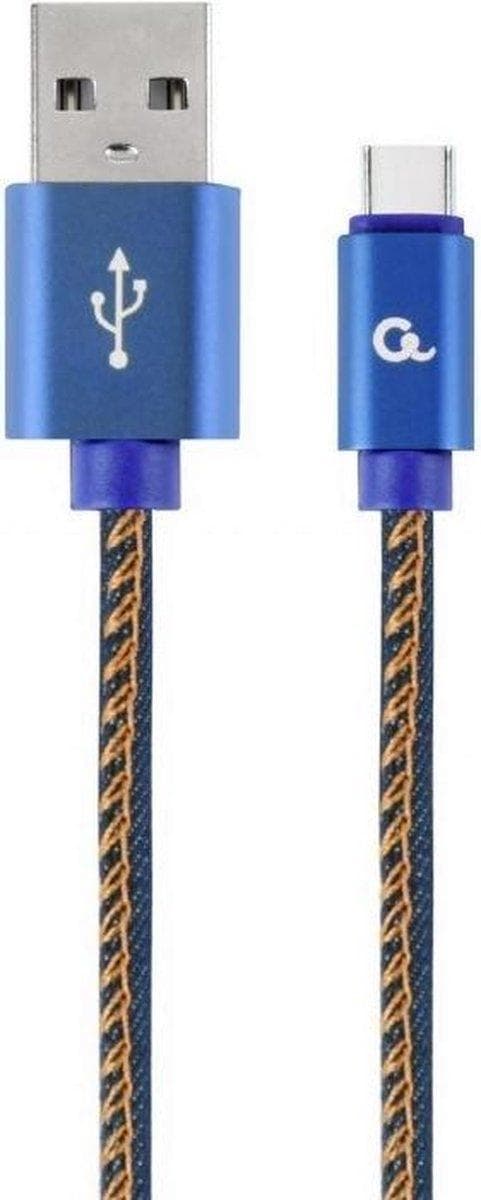 Cablexpert CC-USB2J-AMCM-1M-BL USB-kabel USB 2.0 USB A USB C Blå