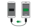 Miniatyrbild 3 av 8: USB Micro B till USB Micro B OTG laddningskabel - USB2.0 - upp till 1A / vit - 0,30 meter