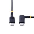 Miniatyrbild 3 av 5: StarTech.com 1m USB-C-laddningskabel, vinklad USB-C-kabel, 60W PD 3A, Robust snabbladdnings-USB-C-kabel, USB 2.0 Type-C, USB-laddningskabel med aramid