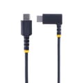 Miniatyrbild 2 av 5: StarTech.com 1m USB-C-laddningskabel, vinklad USB-C-kabel, 60W PD 3A, Robust snabbladdnings-USB-C-kabel, USB 2.0 Type-C, USB-laddningskabel med aramid