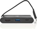 Miniatyrbillede 4 af 8: Nedis USB Multi Port Adapter | USB 3.2 Gen 1 | USB-C™ han | HDMI™ hun / USB-A hun / USB-C™ hun | Forniklet | Sort | Vinduesboks med Eurolås