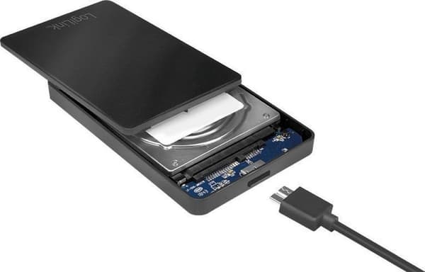 LogiLink UA0339 lagerdrev kabinet 2,5'' HDD/SSD kabinet Sort