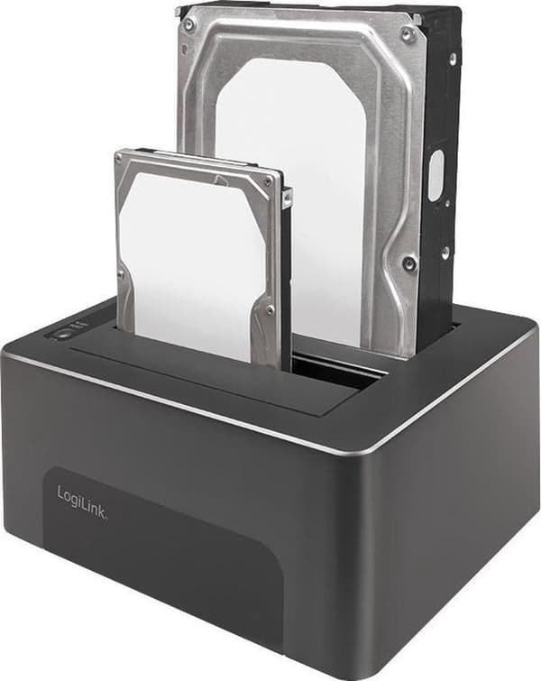 LogiLink QP0029 Harddisk dockingstation Antal harddiske (maks.): 2 x 2,5 tommer, 3,5 tommer