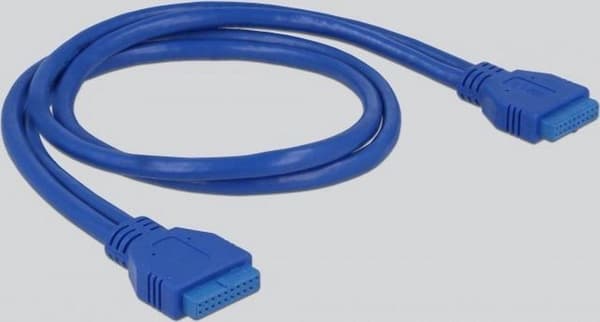Delock 63962 drevbåspanel 8,89 cm (3,5'') I/O-porte panel Sort