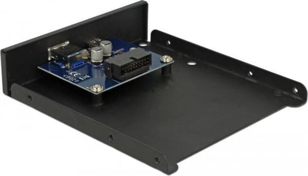 Delock 63962 drevbåspanel 8,89 cm (3,5'') I/O-porte panel Sort