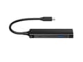 Miniatyrbild 4 av 8: Conceptronic HUBBIES 4-portars USB 3.0-hubb - USB-C-kontakt - USB 3.2 Gen 1 (3.1 Gen 1) Typ-C - 5000 Mbit/s - svart - aluminium - 0,15 m - USB (HUBBIE