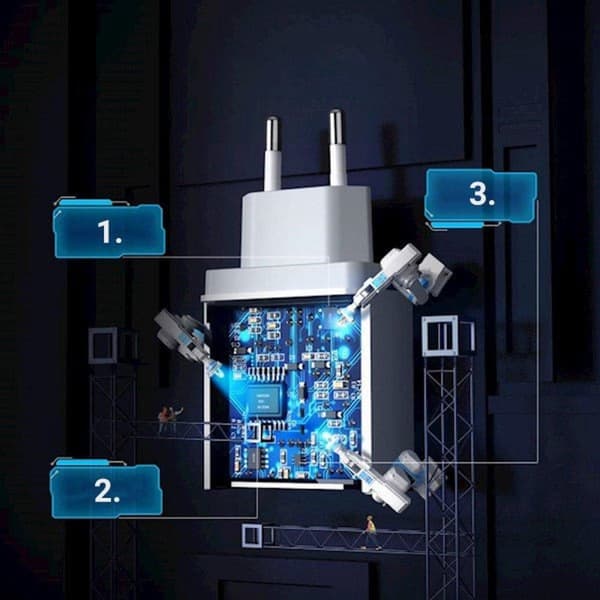 UGREEN - USB-A QC3.0 18.W Hurtigoplader til Apple iPhone / iPad / Samsung - Hvid