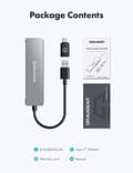 Miniatyrbild 3 av 5: Graugear USB HUB 4x USB 3.0, 2x Type-C and 2x Type-A retail (G-HUB2A2C-AC)