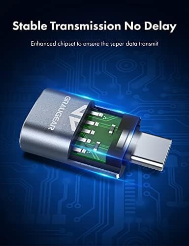Graugear USB 3.2 Gen2 Adapter Type-A til Type-C han (G-AD-ATC-10G-2)