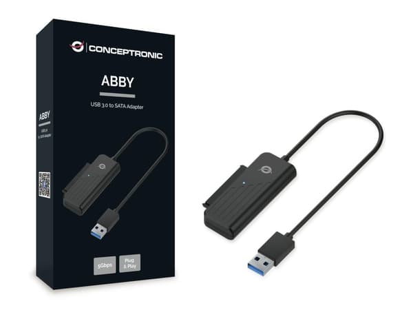Conceptronic ABBY - Lagercontroller - 2,5" (6,4 cm) - SATA 6 Gb/s - 600 MBps - USB 3.0
